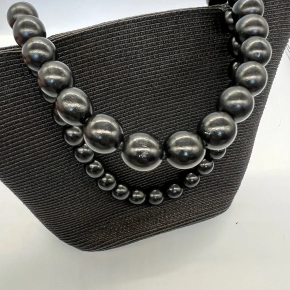 Classic talbots Black Beaded bag - Picture 6 of 7